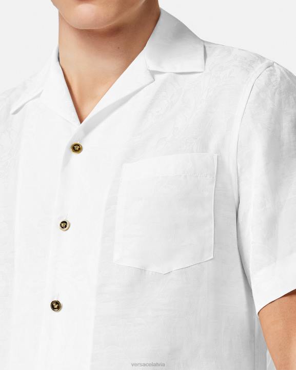balts apģērbs Versace 806B1290 vīriešiem baroka silueta krekls
