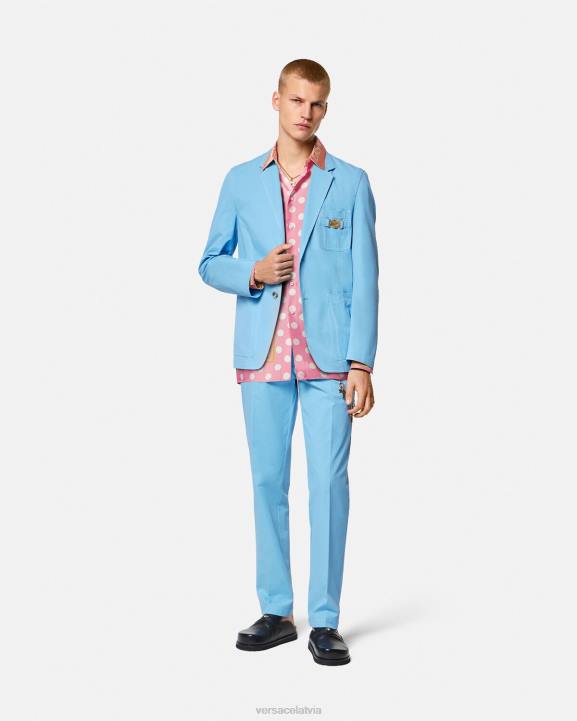 drukāt apģērbs Versace 806B1286 vīriešiem viscaur zīda krekls