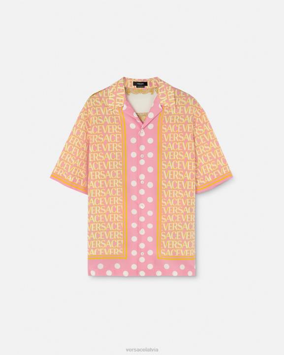 drukāt apģērbs Versace 806B1288 vīriešiem viscaur kokvilnas maisījuma krekls