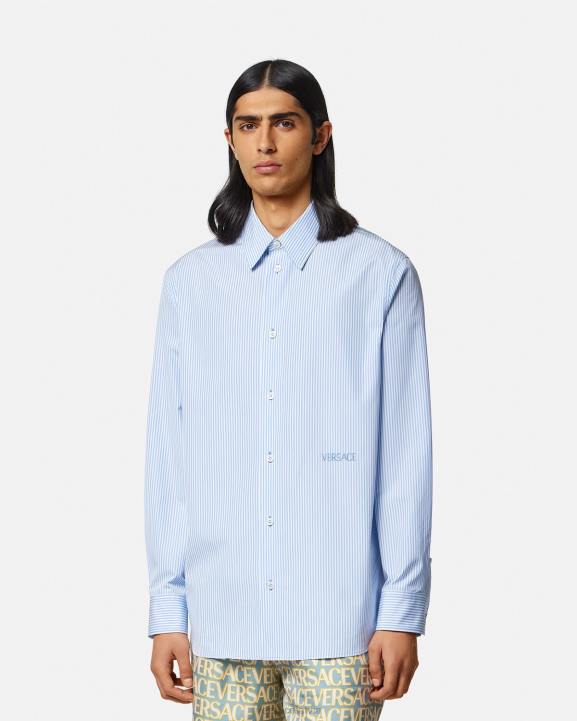 drukāt apģērbs Versace 806B1293 vīriešiem svītrains gliemežvāku baroka krekls