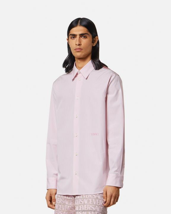 drukāt apģērbs Versace 806B1294 vīriešiem svītrains gliemežvāku baroka krekls