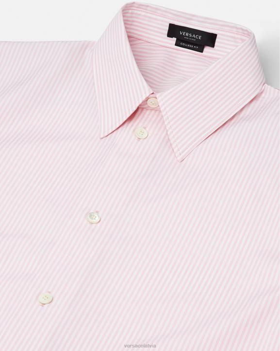 drukāt apģērbs Versace 806B1294 vīriešiem svītrains gliemežvāku baroka krekls