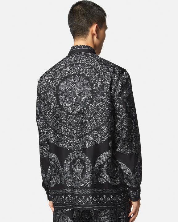 drukāt apģērbs Versace 806B1316 vīriešiem baroka silueta zīda krekls