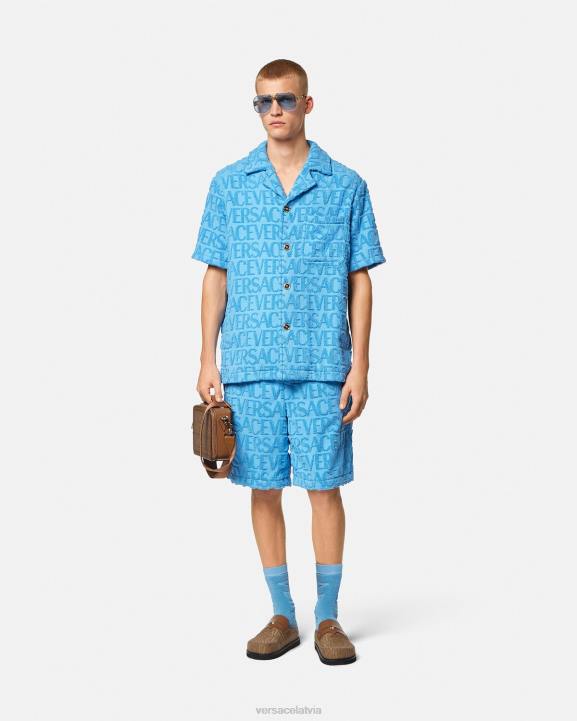 gaiši zils apģērbs Versace 806B1280 vīriešiem visa veida dvieļu virskrekls