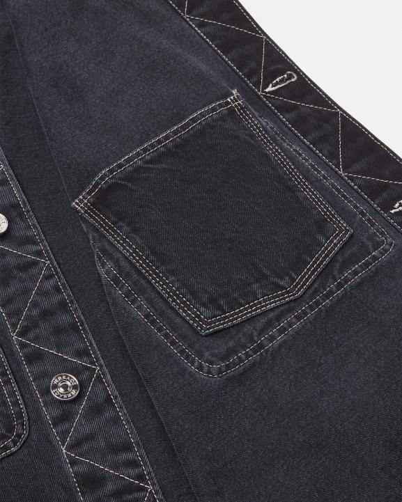 pelēks apģērbs Versace 806B1324 vīriešiem džinsa virskrekls ar logotipu