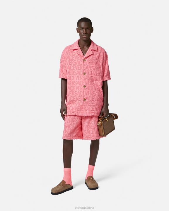 rozā apģērbs Versace 806B1281 vīriešiem visa veida dvieļu virskrekls