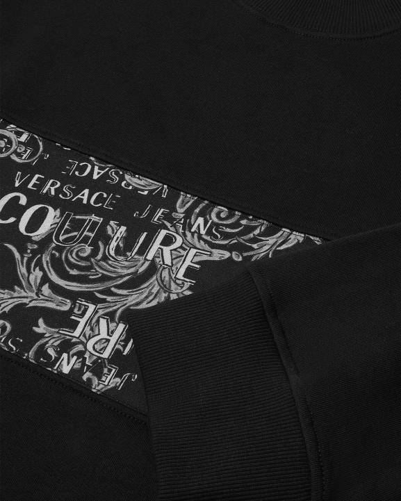 melns apģērbs Versace 806B2406 vīriešiem Modes sporta krekls ar logotipu