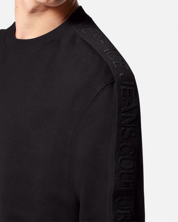 melns apģērbs Versace 806B2410 vīriešiem logo džemperis