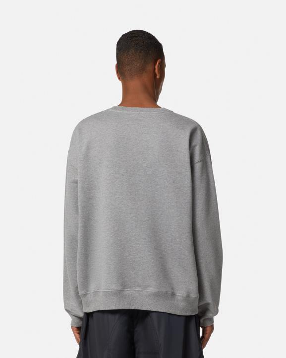 pelēks apģērbs Versace 806B1415 vīriešiem la maschera logotipa sporta krekls