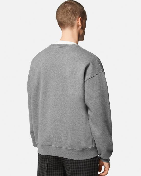 pelēks apģērbs Versace 806B1424 vīriešiem augstskolas logo sporta krekls