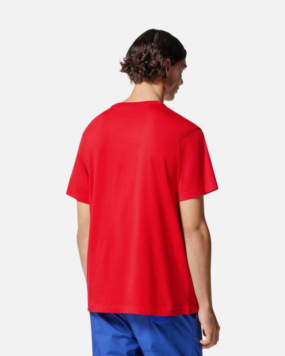 apelsīns apģērbs Versace 806B2373 vīriešiem T-krekls ar rozes logotipu