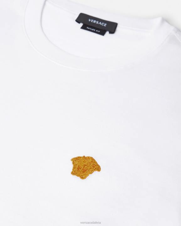 balts apģērbs Versace 806B1371 vīriešiem medūzas t-krekls