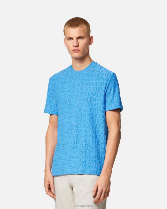 gaiši zils apģērbs Versace 806B1352 vīriešiem visa veida dvieļu t-krekls