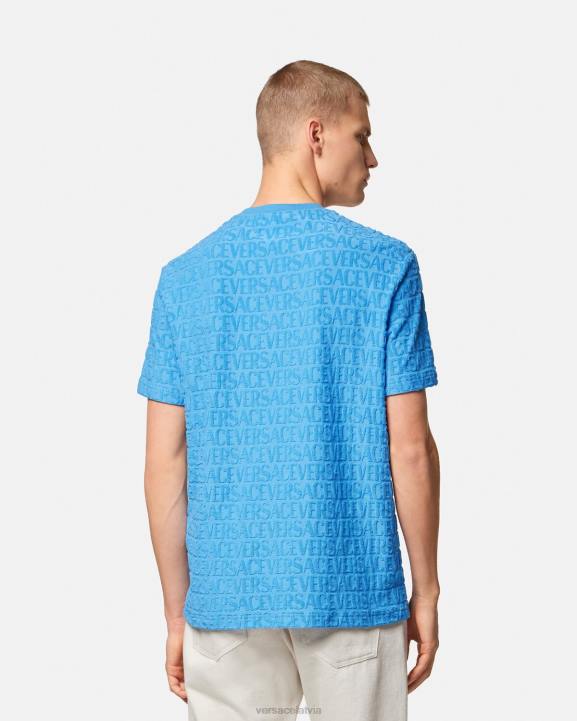 gaiši zils apģērbs Versace 806B1352 vīriešiem visa veida dvieļu t-krekls