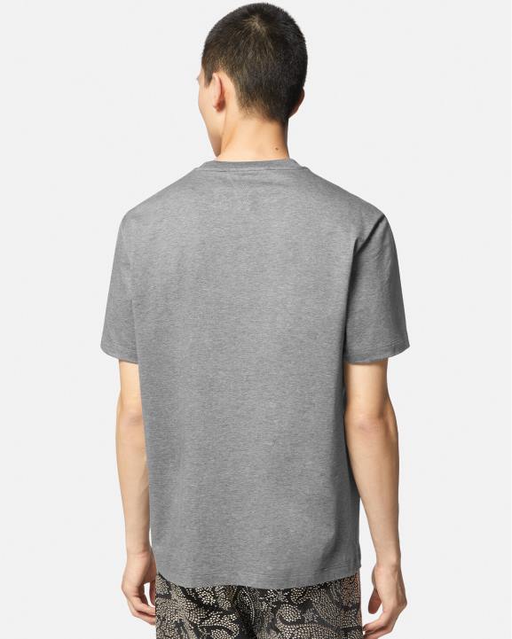 pelēks apģērbs Versace 806B1403 vīriešiem augstskolas logo t-krekls