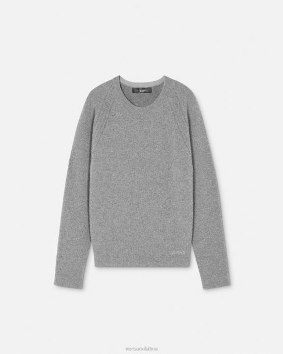 pelēks apģērbs Versace 806B1333 vīriešiem grekas kašmira džemperis