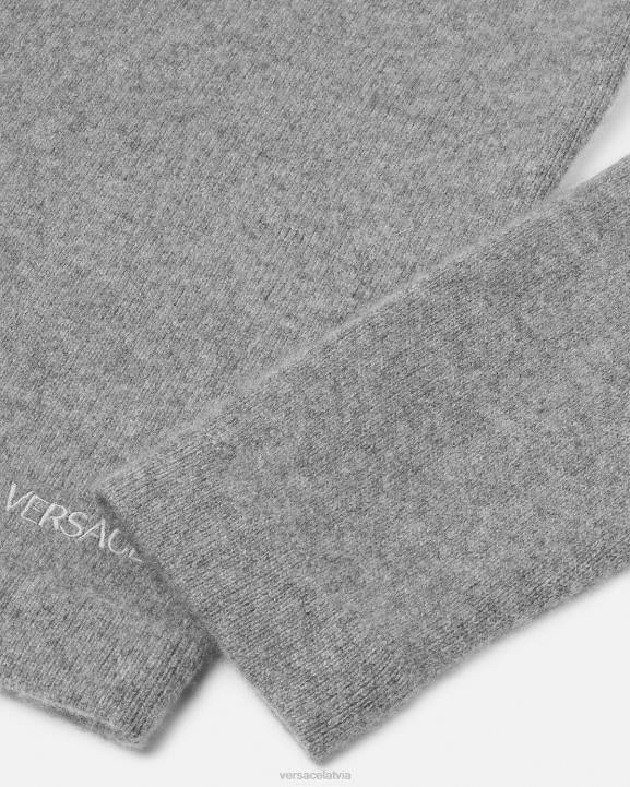 pelēks apģērbs Versace 806B1333 vīriešiem grekas kašmira džemperis
