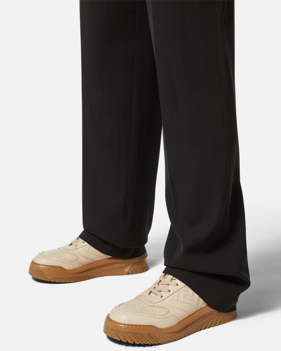 bēšs kurpes Versace 806B1536 vīriešiem greca odissea kedas