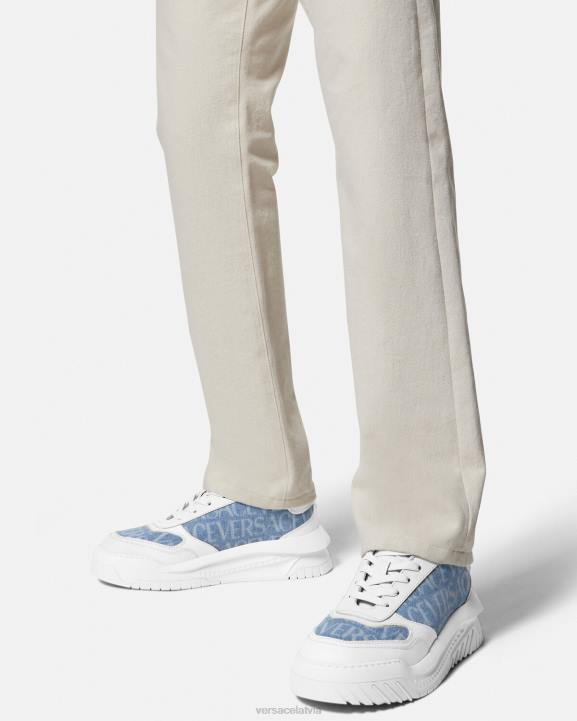 balts kurpes Versace 806B1514 vīriešiem allover odissea kedas