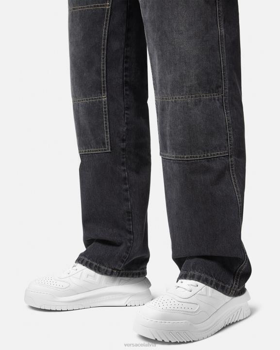 balts kurpes Versace 806B1518 vīriešiem greca odissea kedas