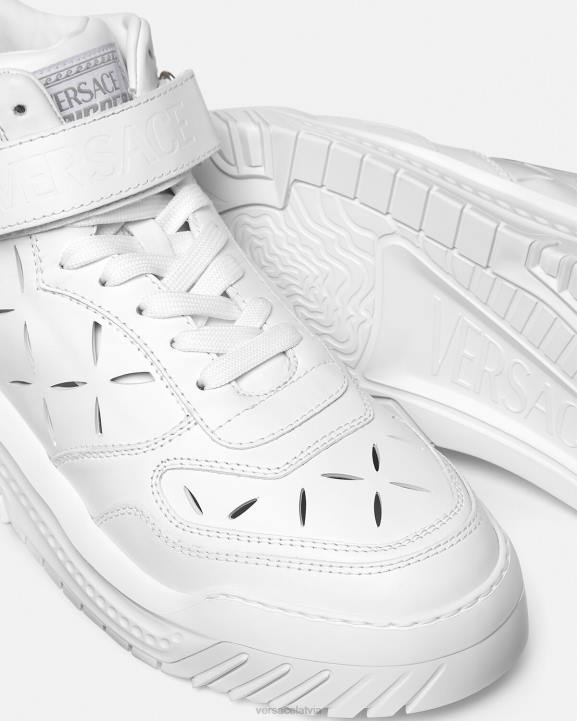 balts kurpes Versace 806B1541 vīriešiem sagrieztas odissea kedas