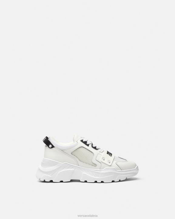 balts kurpes Versace 806B2449 vīriešiem spīdtreka logo trenažieri