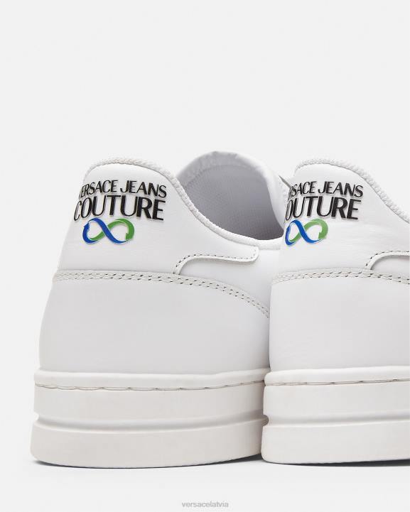 balts kurpes Versace 806B2469 vīriešiem court 88 logo kedas