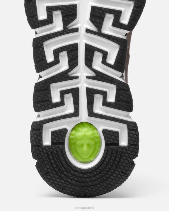 brūns un zelts kurpes Versace 806B1512 vīriešiem trigreca kedas