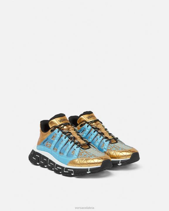 daudzkrāsains kurpes Versace 806B1511 vīriešiem trigreca kedas