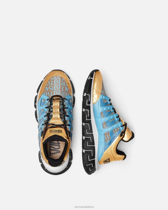 daudzkrāsains kurpes Versace 806B1511 vīriešiem trigreca kedas