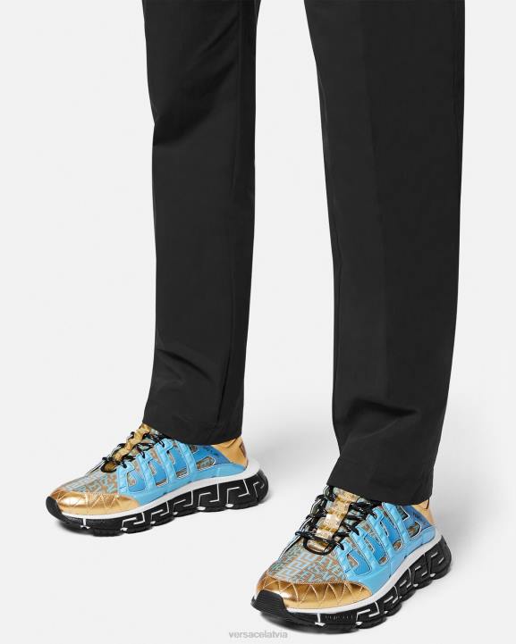 daudzkrāsains kurpes Versace 806B1511 vīriešiem trigreca kedas