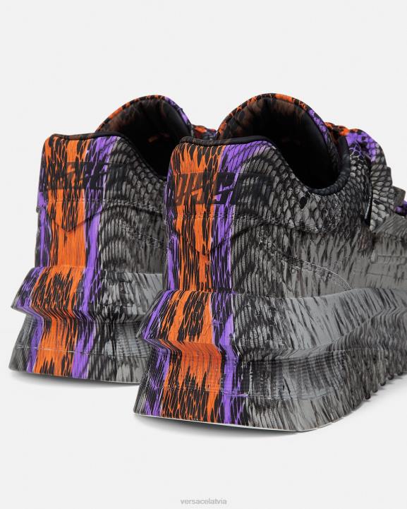 drukāt kurpes Versace 806B1539 vīriešiem python greca print odissea kedas