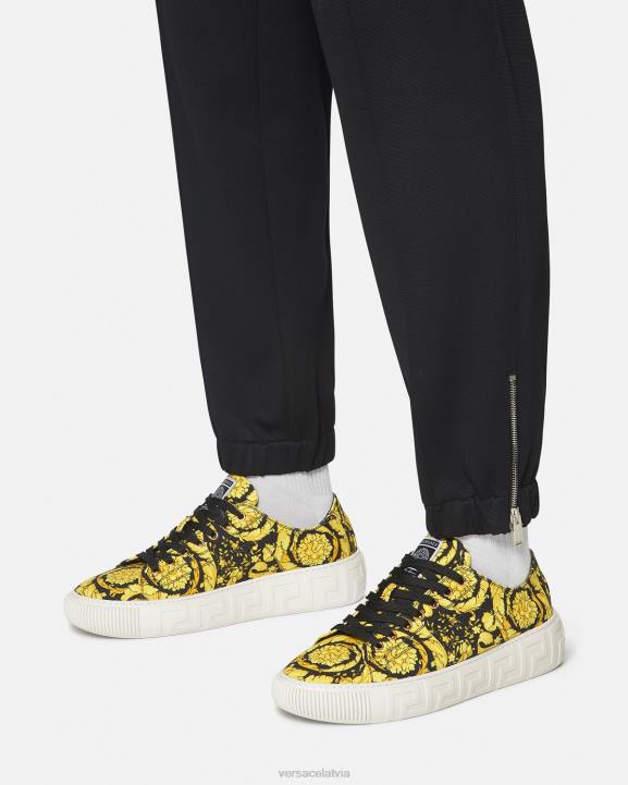 drukāt kurpes Versace 806B1553 vīriešiem barocco greca trenažieri