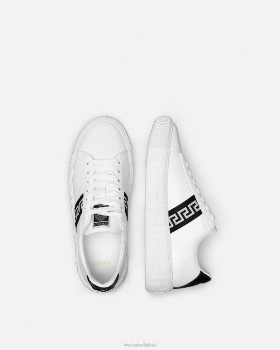 melns balts kurpes Versace 806B1551 vīriešiem greca kedas