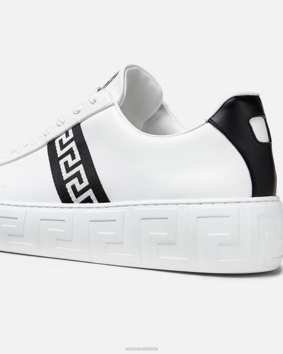 melns balts kurpes Versace 806B1551 vīriešiem greca kedas