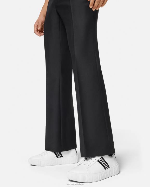 melns balts kurpes Versace 806B1551 vīriešiem greca kedas