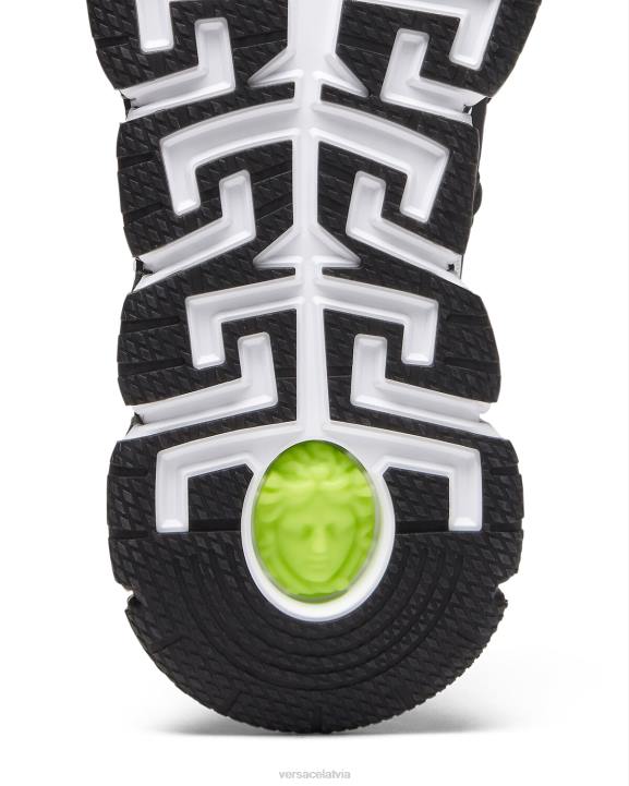 melns un apdrukāts kurpes Versace 806B1543 vīriešiem python print trigreca kedas