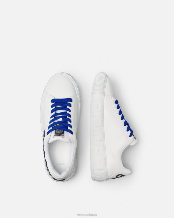 viena krāsa kurpes Versace 806B1557 vīriešiem varsity greca trenažieri