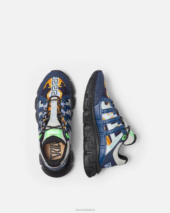 zils kurpes Versace 806B1542 vīriešiem barocco 660 trigreca kedas