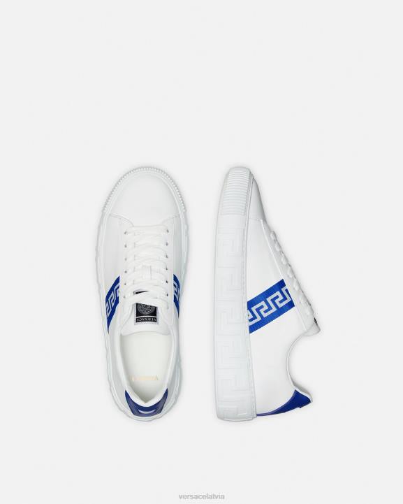 zils un balts kurpes Versace 806B1558 vīriešiem greca kedas