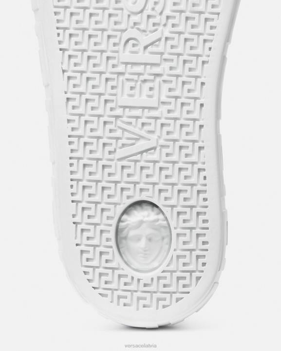 zils un balts kurpes Versace 806B1558 vīriešiem greca kedas