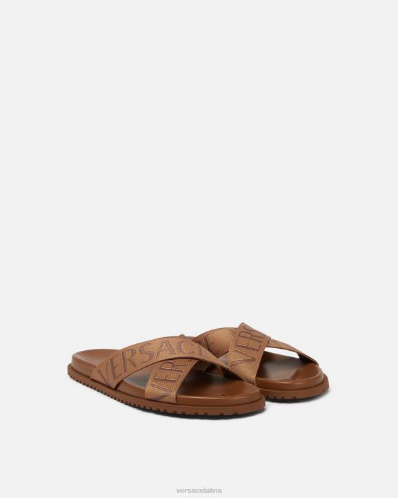 brūns kurpes Versace 806B1584 vīriešiem visas sandales