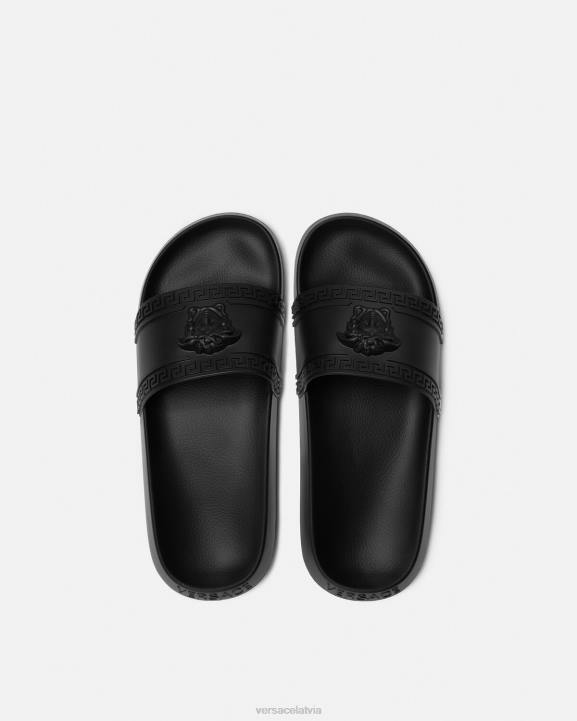 melns kurpes Versace 806B1592 vīriešiem palazzo slīdņi