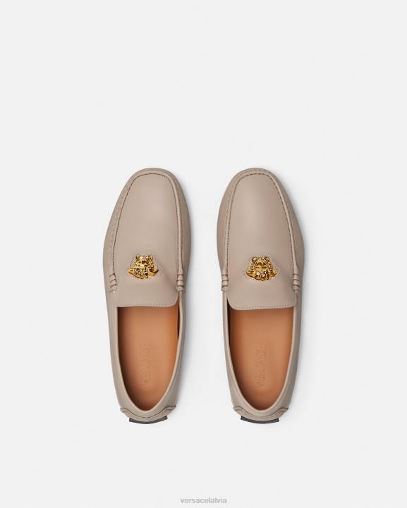 bēšs kurpes Versace 806B1601 vīriešiem la medusa vadītāja apavi