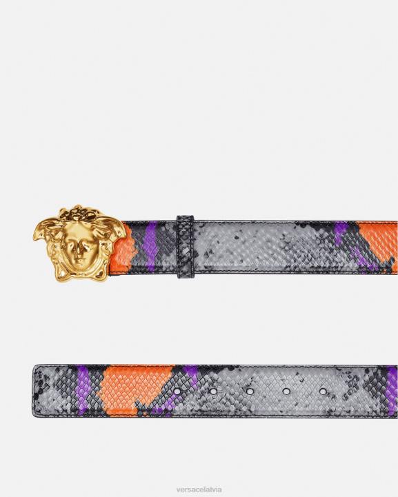 daudzkrāsains Piederumi Versace 806B1631 vīriešiem medusa python print ādas josta
