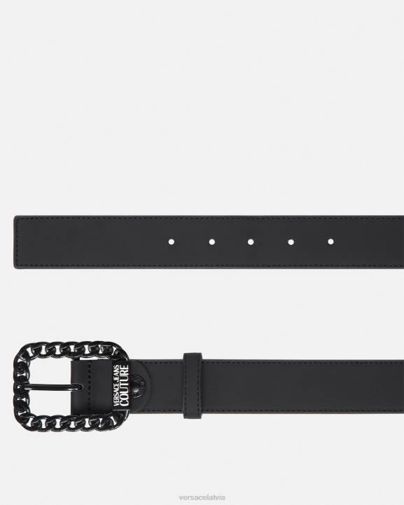 melns Piederumi Versace 806B2501 vīriešiem ķēdes tonālā josta