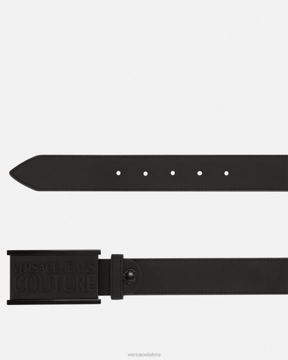 melns Piederumi Versace 806B2508 vīriešiem logo tonālā josta