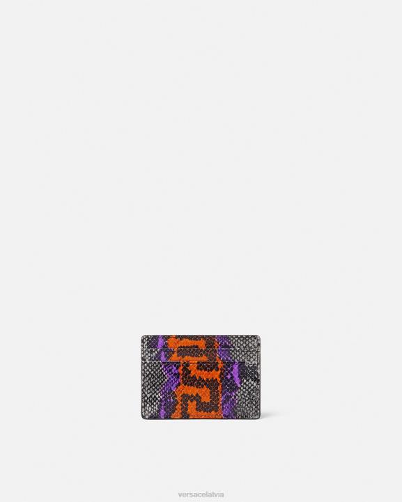 drukāt Piederumi Versace 806B1651 vīriešiem python greca drukas karšu turētājs