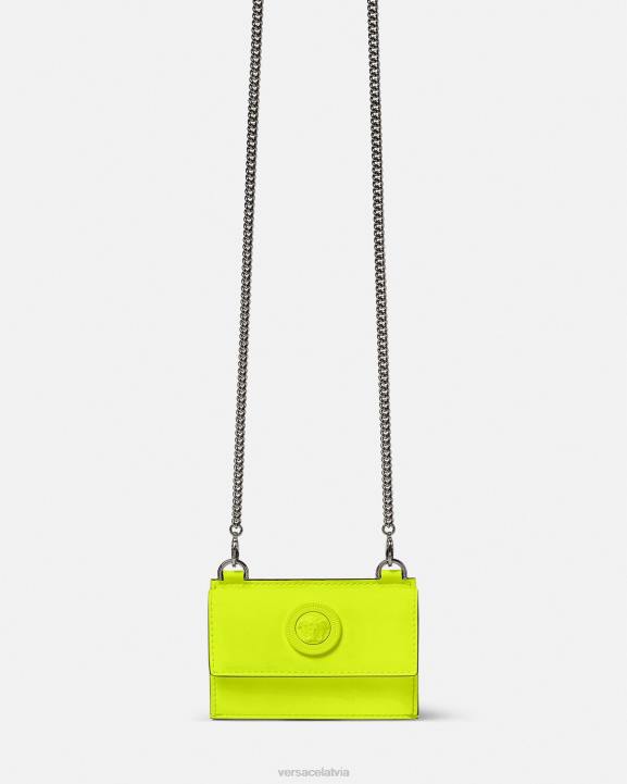 dzeltens Piederumi Versace 806B1645 vīriešiem medusa biggie karšu turētājs