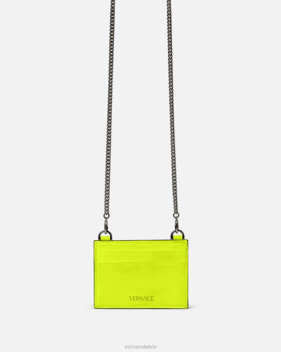 dzeltens Piederumi Versace 806B1645 vīriešiem medusa biggie karšu turētājs